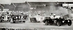 Jowett Jupiter racing in the USA in 1953